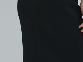 Юбка миди прямого кроя, Черный