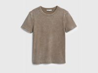 Футболка с эффектом стирки, Бежевый