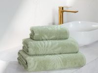 Полотенце махровое Тропико/Tropico, зеленое