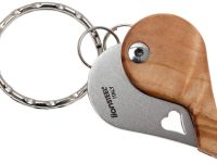 Нож-брелок LionSteel, сталь 440, Lion Beat Olive Pendant, оливковое дерево, L/LB UL