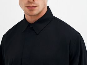 Рубашка с шерстью, Черный