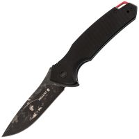 Складной нож Mr.Blade Hellcat Mini LE Ghost blackwash, сталь VG-10, рукоять Black G10