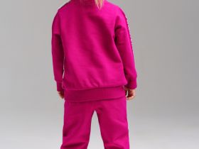 Комплект детский трикотажный для девочек: толстовка, брюки