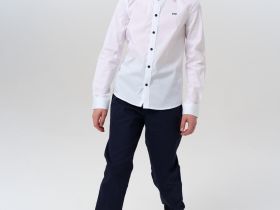 Рубашка текстильная для мальчиков (slim fit)