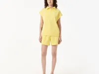 Женская толстовка Lacoste с высоким воротом на молнии без рукавов