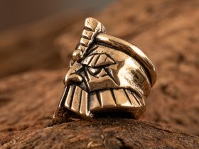 Бусина для темляка Воин, бронза