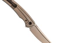 Складной нож TUOTOWN Saira Stonewash, сталь T14N, рукоять Grey Ti