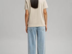 Футболка свободного кроя из хлопкового джерси