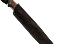 Нож Тигр, сталь PGK , рукоять мельхиор, стабилизированная карельская береза