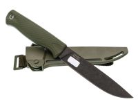 Рыбацкий нож Otus Khaki, сталь AUS-8, рукоять эластрон, хаки, Кизляр