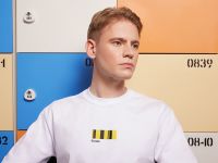 футболка с полосами белая 4XL–5XL