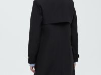 Двубортный тренч с поясом