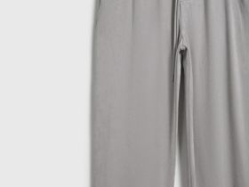 Брюки Baggy из искусственной замши, Серый