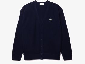 Мужской шерстяной кардиган Lacoste свободного кроя
