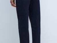 Брюки-чиносы из сатина, Синий