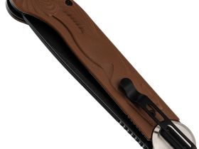 Складной нож Перемен Мысь BW, сталь 8Cr14MoV, рукоять FRN, коричневый