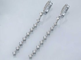 Серьги из белого золота э4712сг03180600