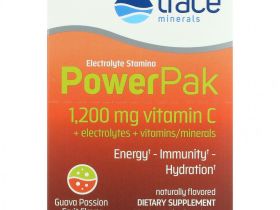 Trace Minerals ®, Electrolyte Stamina Power Pak, гуава и маракуйя, 30 пакетиков по 5 г (0,18 унции)