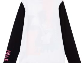 Фуфайка трикотажная для девочек (футболка с длинными рукавами)