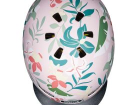 Nutcase Шлем защитный Nutcase Little Nutty Leaf It, цвет Розовый-Зеленый, ростовка XS