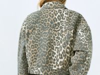 Джинсовая куртка с принтом для девочек, Мультицвет