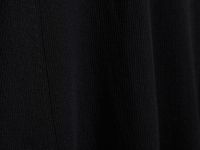 Вязаное платье миди с воротником-поло, Черный