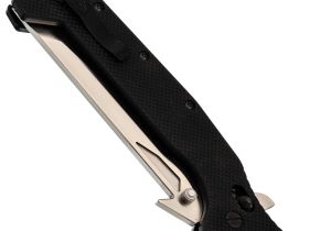 Складной нож Obertech ns-02 Tanto satin, сталь VG-10, рукоять G10, черный