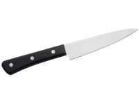 Набор кухонных ножей Hatamoto Sakana JPS-002 "Поварская тройка", сталь AUS-8, рукоять ABS-пластик, черный