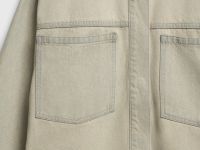 Джинсовая куртка-рубашка, Бежевый