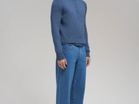 Джемпер прямого кроя из хлопка