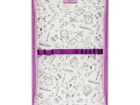 Пенал для кистей ArtSpace "Purple" 27х6,8 см, PU кожа, софт-тач