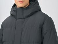 Утеплённая куртка с капюшоном, Серый