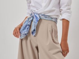 Платок шейный Divina, голубой II