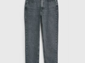 Джинсы Mom с высокой посадкой, Серый