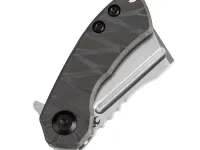 Складной нож Kansept Mini Korvid, сталь S35VN, рукоять Tiger Stripe Flamed Titanium