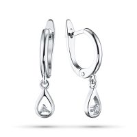 Серьги из белого золота с бриллиантами э0901сг10174700