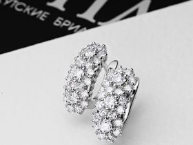 Серьги из белого золота э4712сг10170900