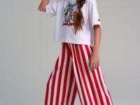 Фуфайка трикотажная для девочек (футболка)