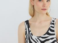 Принтованная майка, Серый