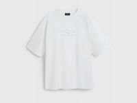 Футболка оверсайз с вышивкой, Белый