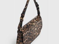 Сумка с леопардовым принтом, Коричневый
