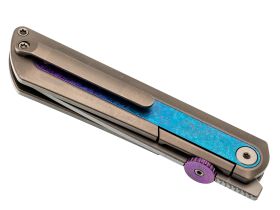 Складной нож Kizer Quoll, сталь S45VN, рукоять Titanium&Crystallized Titanium