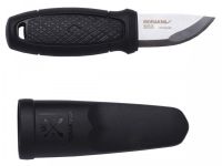 Нож с фиксированным лезвием Morakniv Eldris, сталь Sandvik 12С27, рукоять пластик, черный