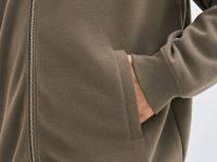 Толстовка на молнии с капюшоном, Коричневый