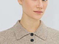 Джемпер поло из пряжи с шерстью, Коричневый