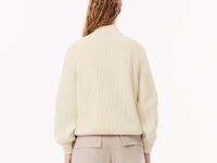 Женский шерстяной свитер Lacoste на молнии