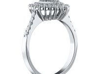 Классическое кольцо из белого золота с бриллиантами э4701кц12163300