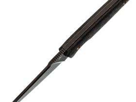 Туристический нож Kansept Parr blackwash сталь S35VN, рукоять Shred Carbon Fiber