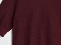 Полупрозрачный джемпер с коротким рукавом, Фиолетовый