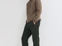 Утеплённые брюки со стопперами, Зеленый